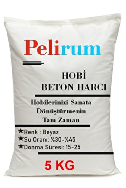 Pelirum Hızlı Donan Biblo Harcı Tozu Güçlü Hobi Biblo Mumluk Vazo Kalıp Döküm Harcı 5 Kg (%98 BALONCUKSUZ)